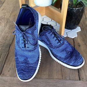 Cole Haan 2.Zerogrand Stitchlite Wingtip Oxford Shoes Men’s 10.5M Blue Sneaker